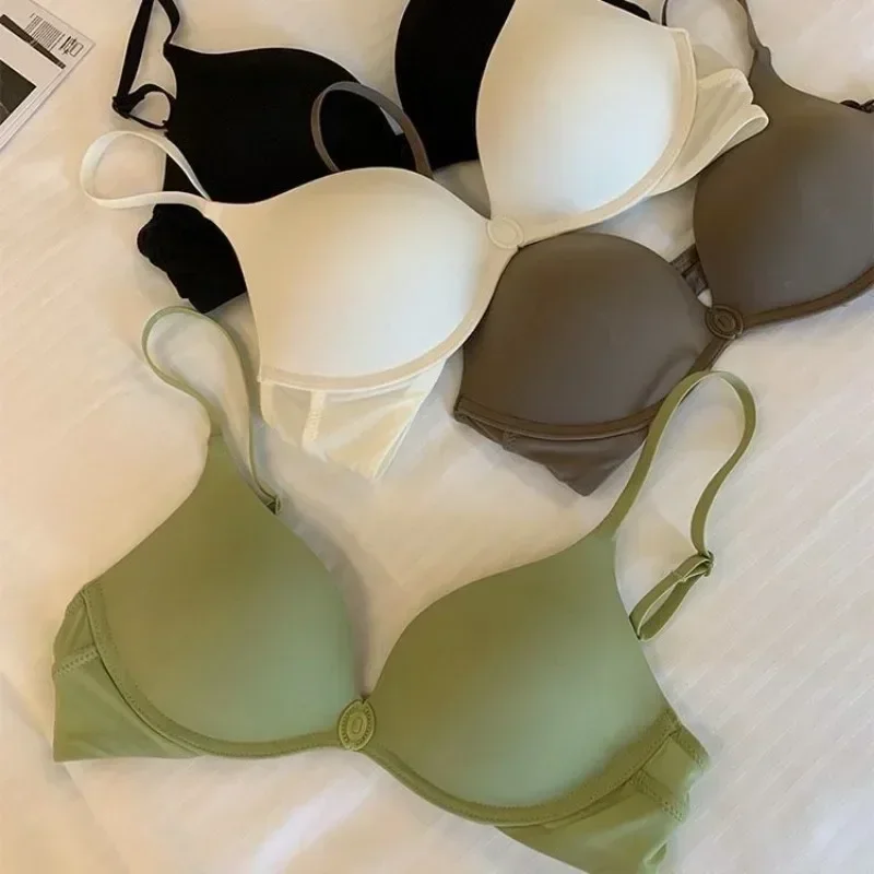 حمالة صدر نسائية من BANERDANNI حمالة صدر مجوفة خالية من الأسلاك وإغلاق أمامي خفيفة الوزن قابلة للتنفس بدون خياطة مريحة للصدر الصغير