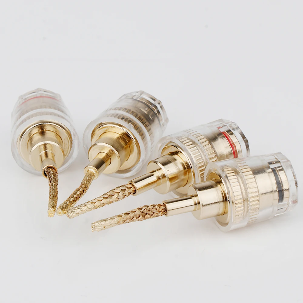 High-End 2mm Stecker auf 4mm Bananenstecker Adapter Gerade Stecker Bananenanschlüsse Lautsprecherstecker für DIY-Kabelverbindungen Lautsprecheranschlüsse – Detail 7