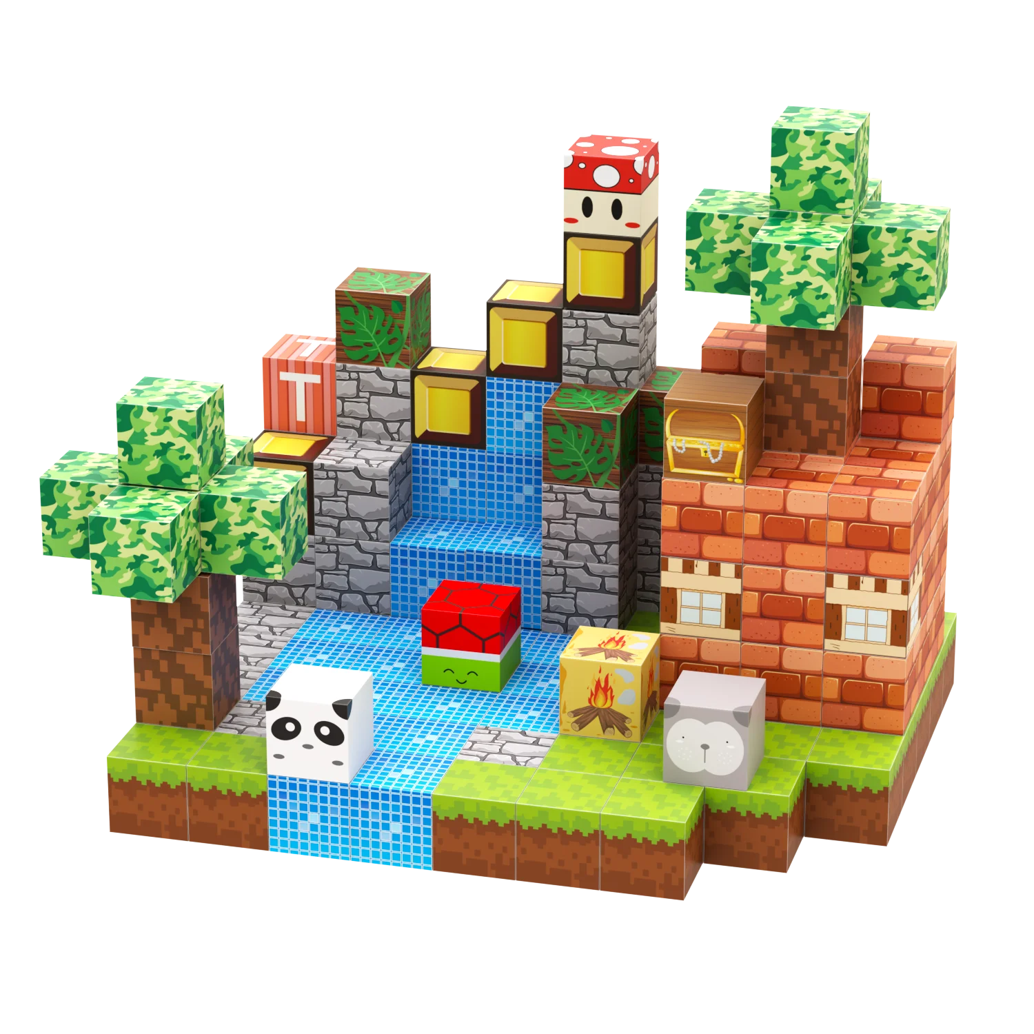 150 ชิ้นสร้างแม่เหล็ก Windmill Falls บ้าน - ของเล่นแม่เหล็กสําหรับ Montessori เด็กวัยหัดเดินของขวัญวันเกิดคริสต์มาส - ของเล่นประสาทสัมผัส STEM