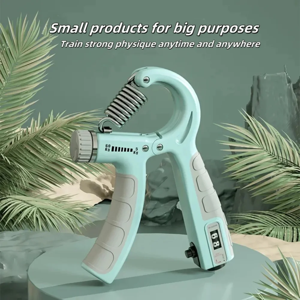 5-60 كجم قبضة قوة المدرب اليد ضغط الساعد قوة المدرب قابل للتعديل المقاومة قبضة اليد قوة المدرب استعادة العضلات