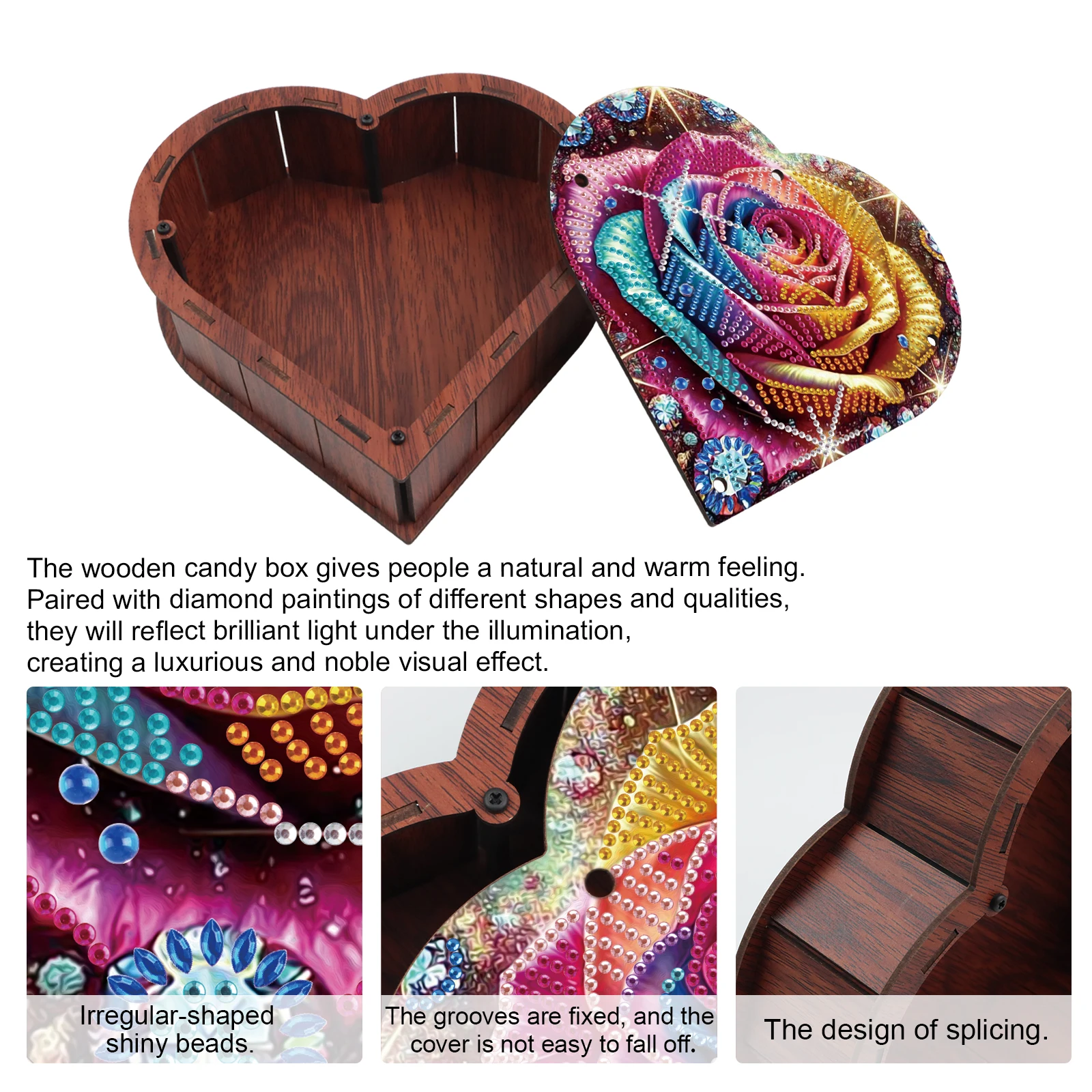 Elmas Boyama Kalp Şeklinde Kut - Embroidery Gift Ideas incelemesi ve fiyatı
