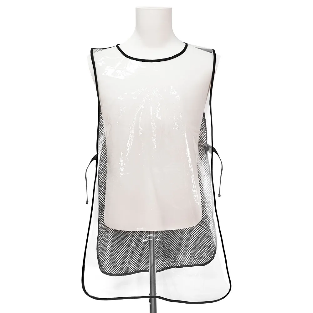 

Double-sided Transparent Barber Uniform Waterproof Elastic Salon Hairstylist Apron Durable Breathable Hairdresser Vest