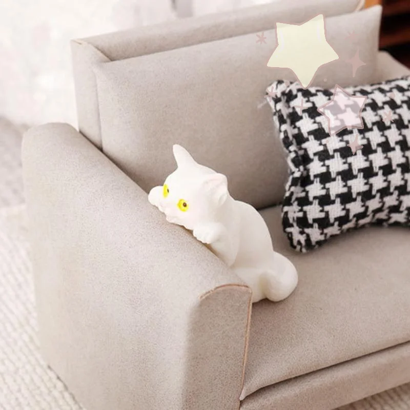 1Set 1:12 Scale Dollhouse Miniature Pet Kennel House For Cat Dog Model Animal Furniture Ornament Doll House Decor Toy