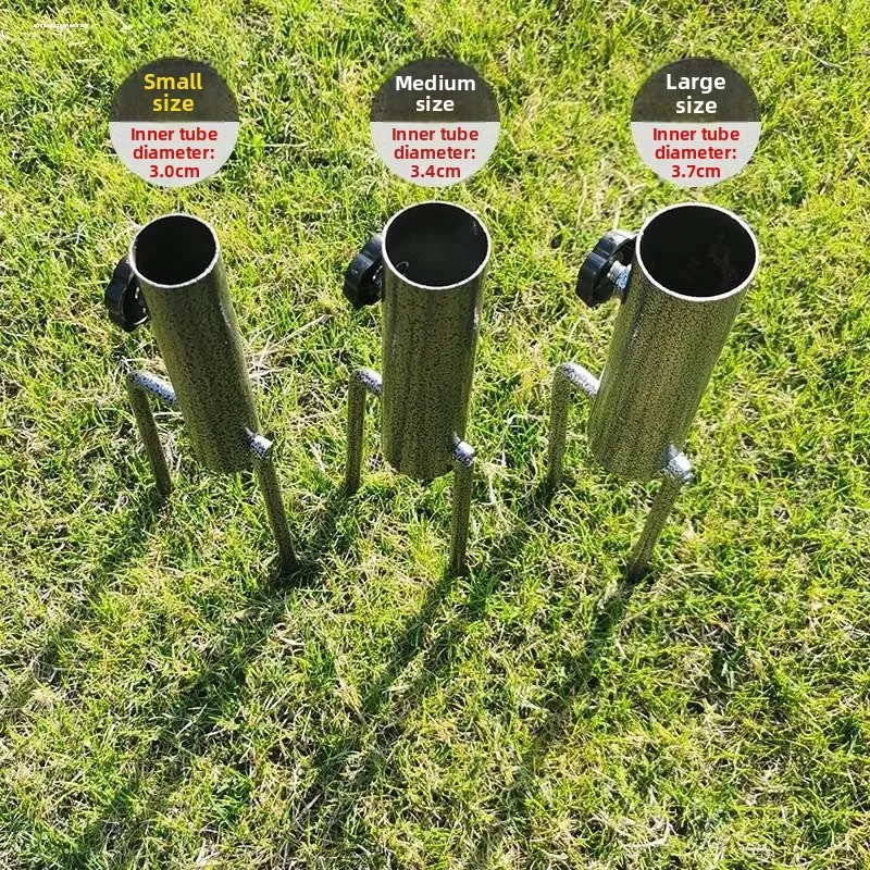 

Stainl Steel Fiing Umbrella Fiing Gear Sunade elter Breathable All-Directional Fiing Pole und Stake Support