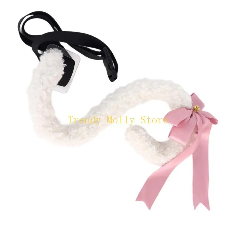 N5KB pièces Queue Oreilles En Peluche Fausse Fourrure Animaux Renards Loup Chats Costume Halloween Déguisement Costume