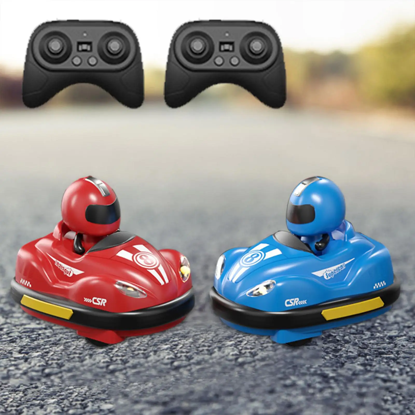 RC Battle Race Car Set Cartoon Car Toys Toy Game for Boys 2 Player Head to Head Battle for Ages 6 and up Teens Adults Children