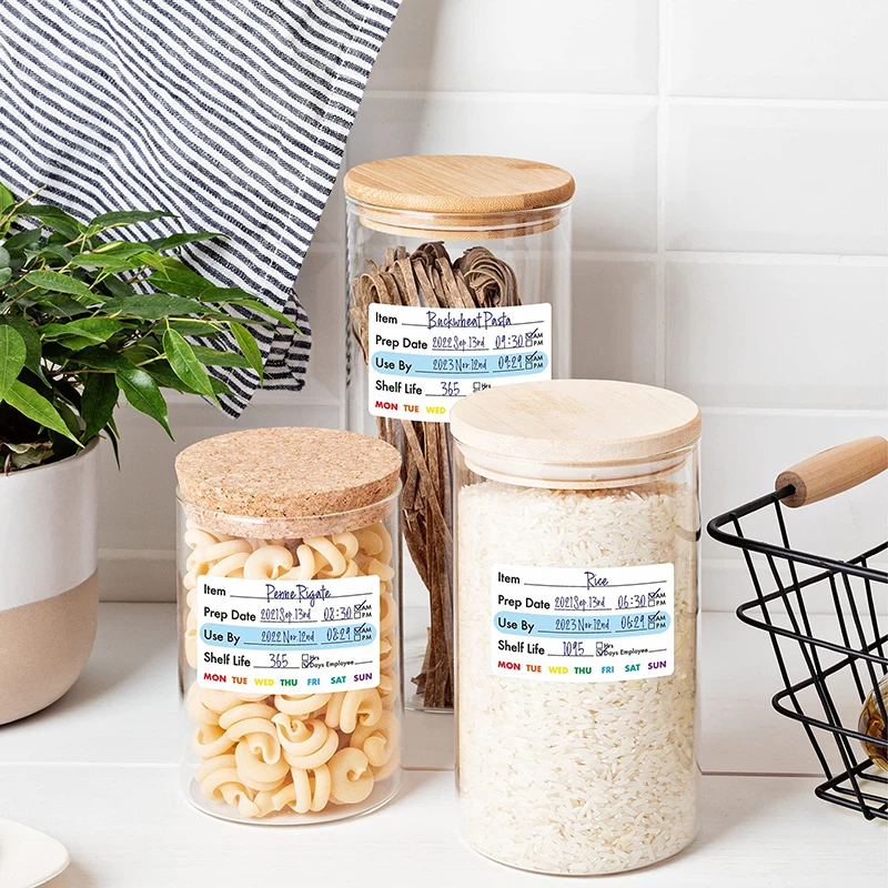 300 ピース/ロールキッチン日付食品ステッカーラベル文具ス - Snacks Food Labels のレビューと価格