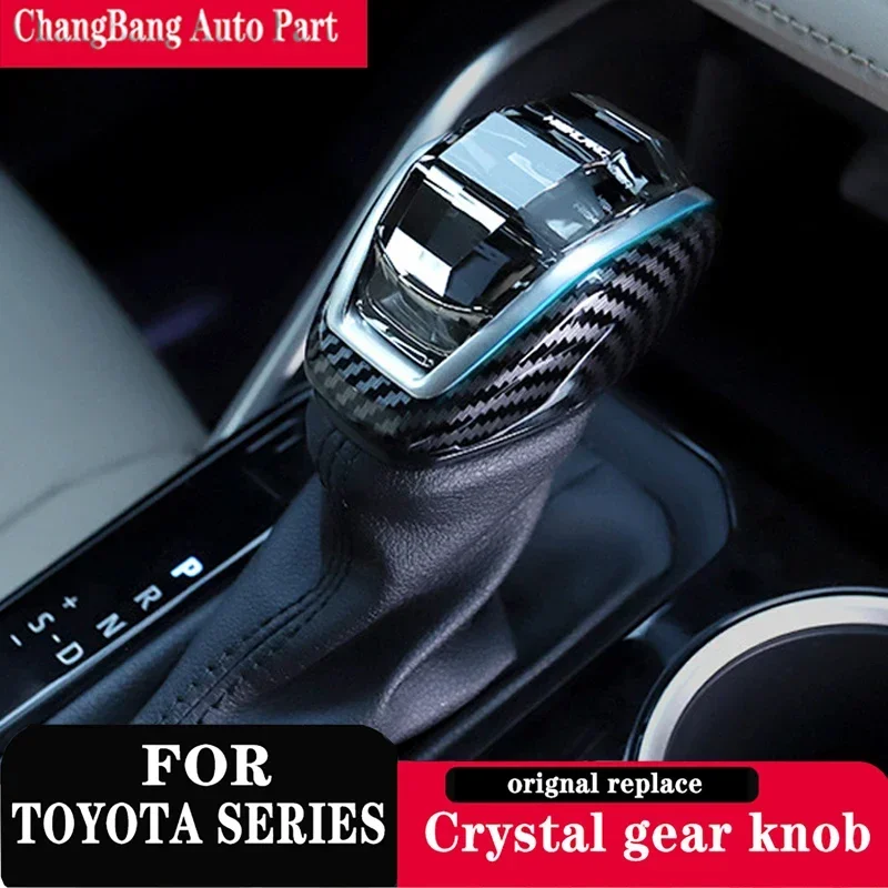 crystal gear shift head knob For Toyota HIGHLRNDER rav4 CHR crown KLUGER FRONTLANDER AVALON WILDLANDER interior