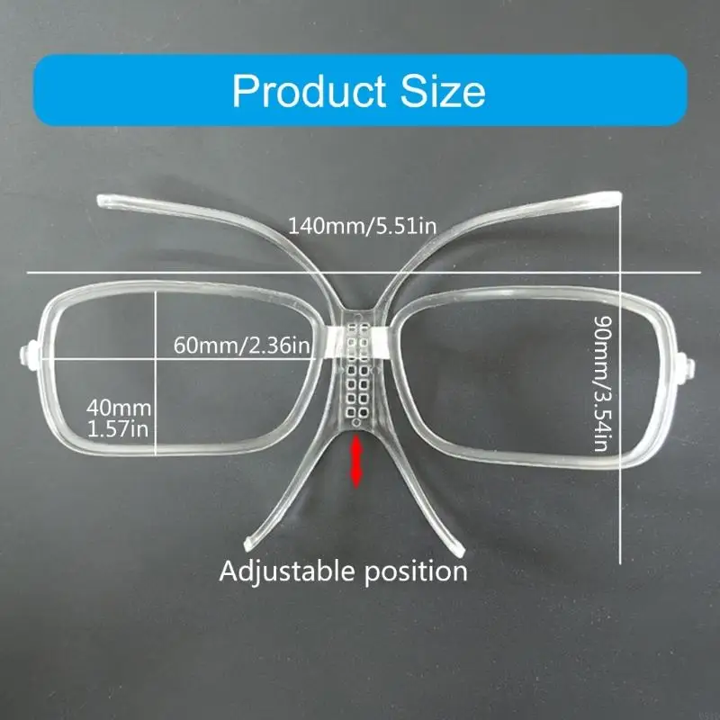 Y51D pohodlné lyže ochranné brýle adaptér 140mm lehko na instalovat pro lyžování snowboarding