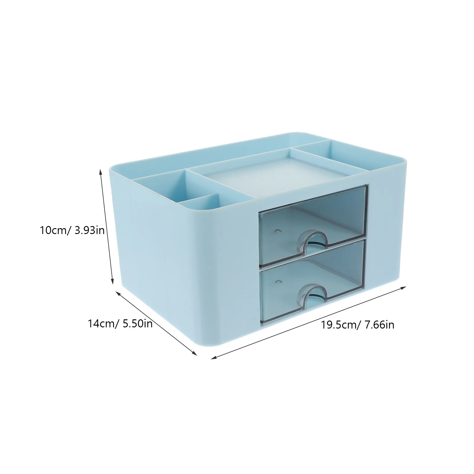 درج نمط منظم قرطاسية صندوق متعدد الطبقات سطح المكتب لمكتب المنزل المدرسة سعة كبيرة تخزين الأدراج البلاستيكية