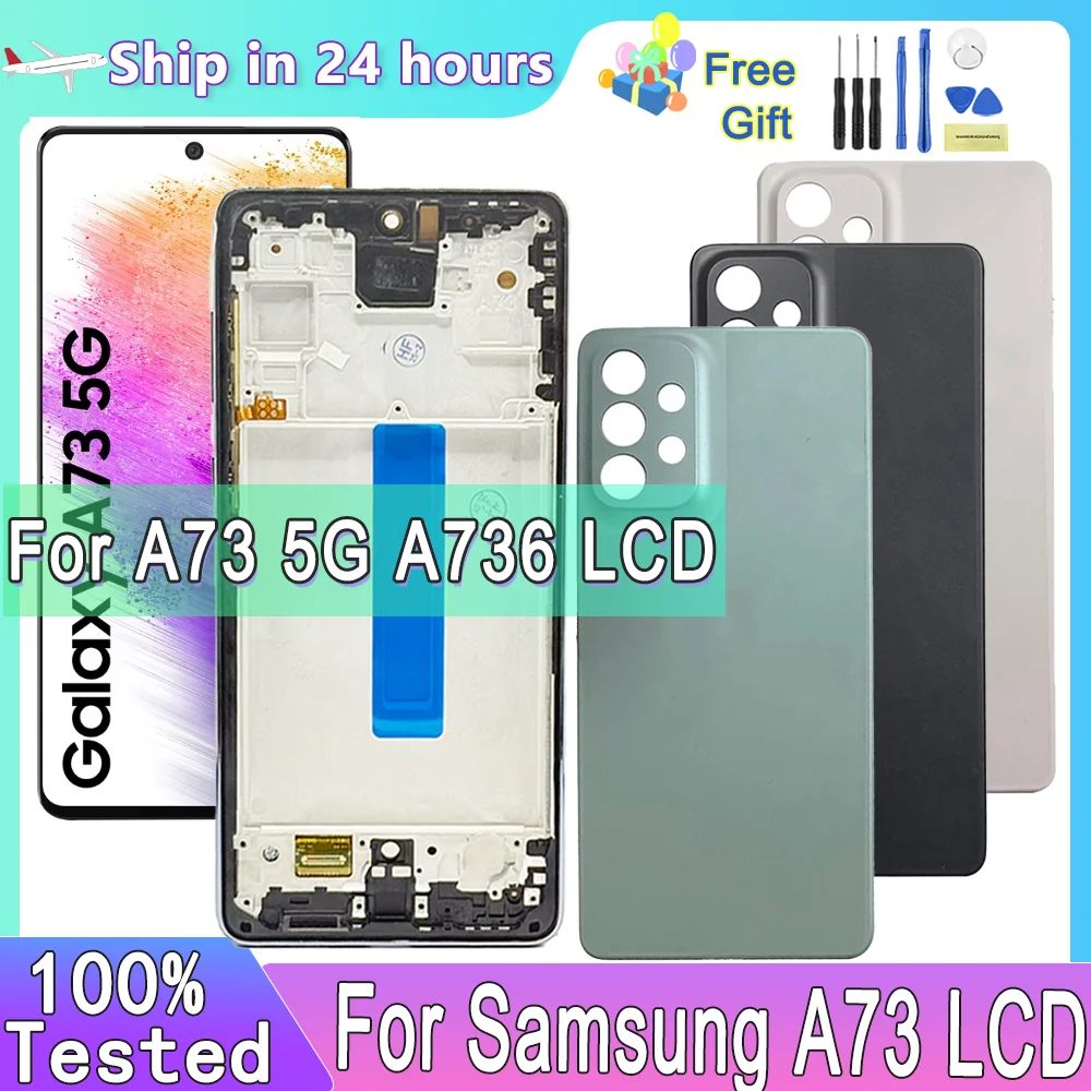 

6.7'' TFT LCD For Samsung Galaxy A73 5G A736B LCD Display Touch Screen Digitizer For Samsung A736 A736B LCD Screen Replacement