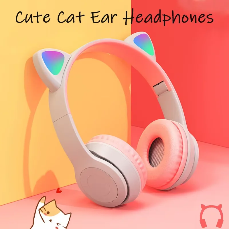 P47 Bluetooth 5.0 Wireless Foldable Headset Stereo Sports Gaming Headphones With Mic image 4