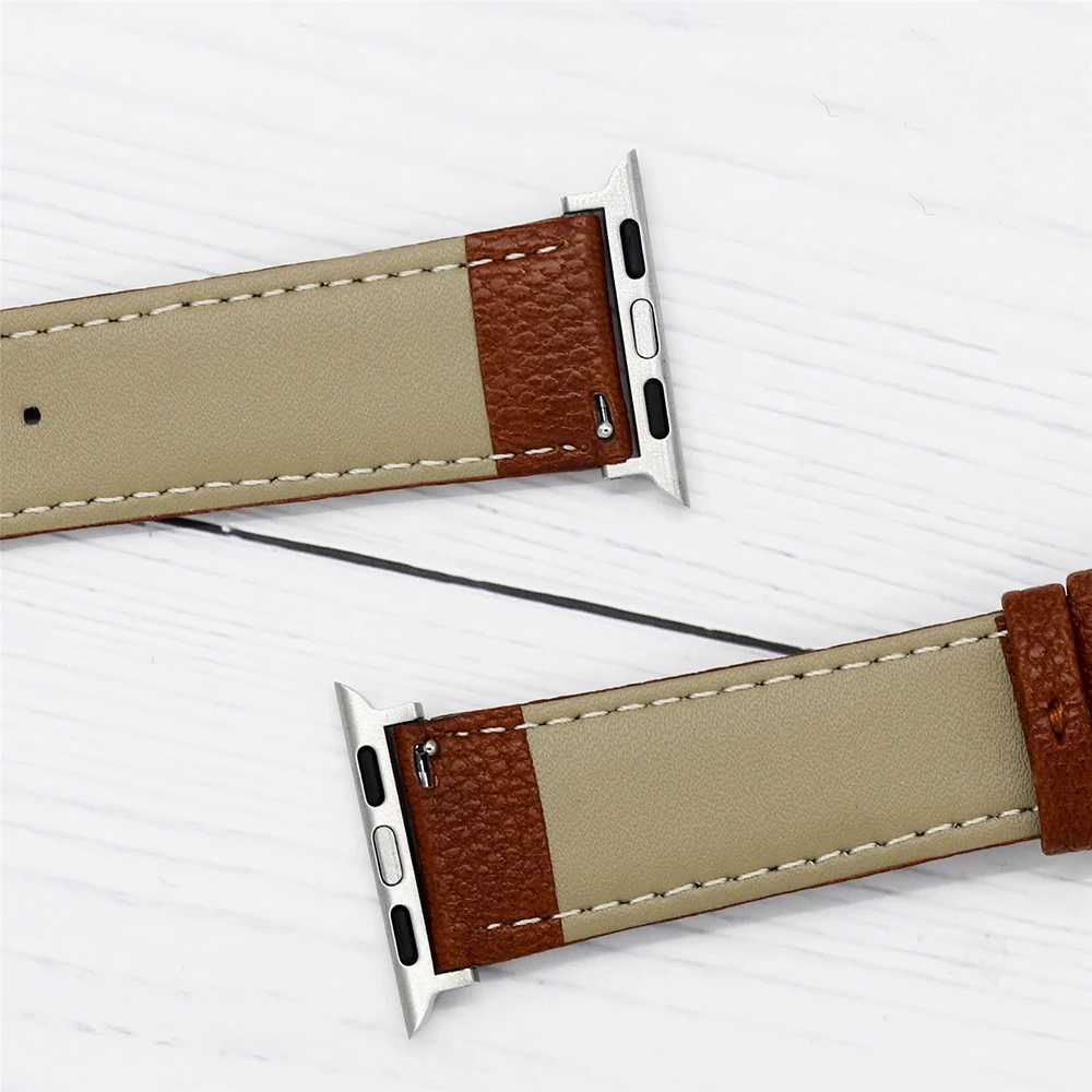 หนังสำหรับสายคาด Apple Watch Ultra 8 7 6 5 49มม.45มม.41มม.นาฬิกาสายรัดข้อมือสายรัด IWatch Loop 44มม.42มม.40มม.38มม.