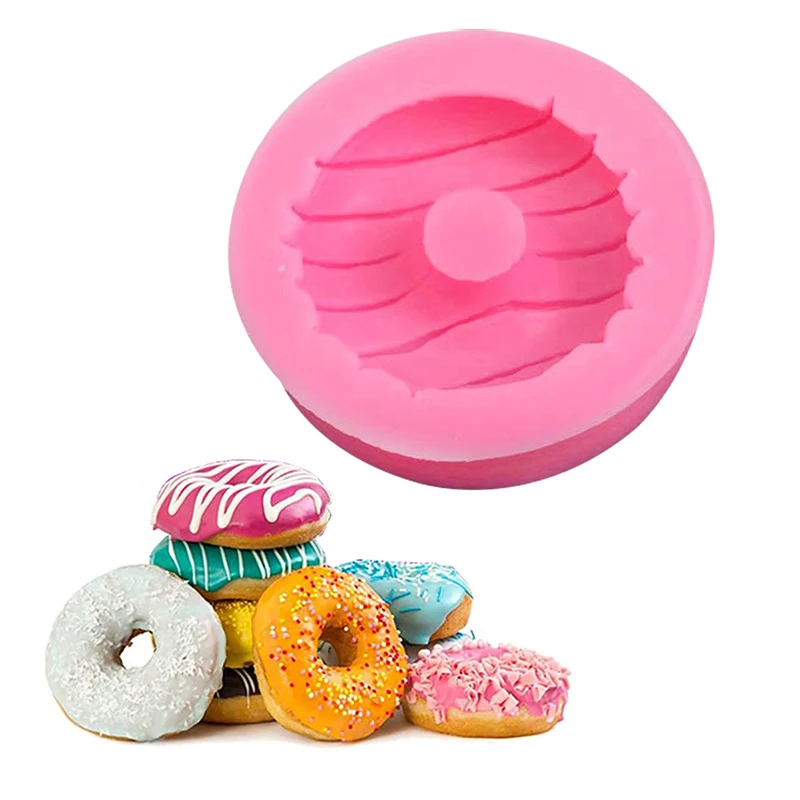 Donut Cake Decorating Tools Fondant Silicone Mold Cupcake Topper Chocolate Candy Gumpaste Moulds Polymer Clay Baking Moulds