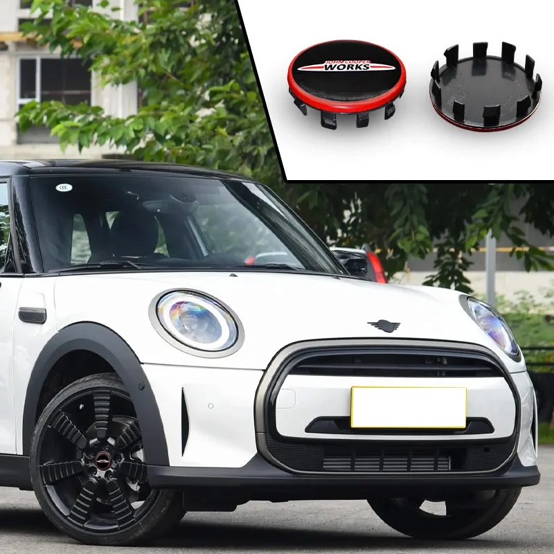 4pcs 56mm Car Wheel Center Cover Hub Cap Emblem Badge Auto Accessories For Mini Cooper S JCW F54 F55 F56 F57 F60 R55 R56 R57 R59