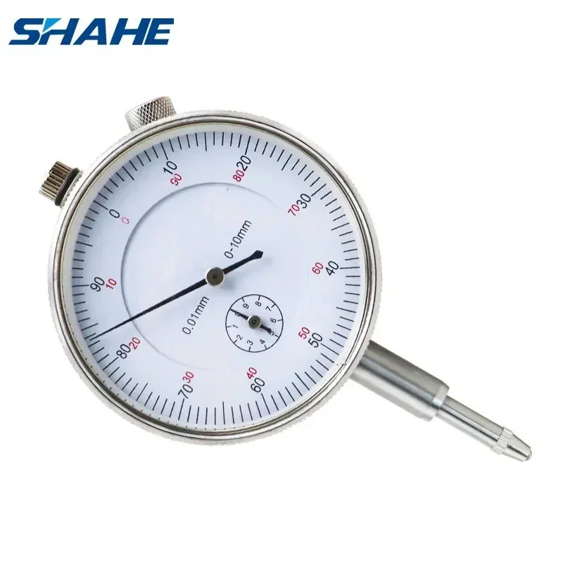 Indicador Shahe-Dial com Lug Back Measurement, 0-10mm, 0,01mm, ferramenta de instrumento, desempenho estável