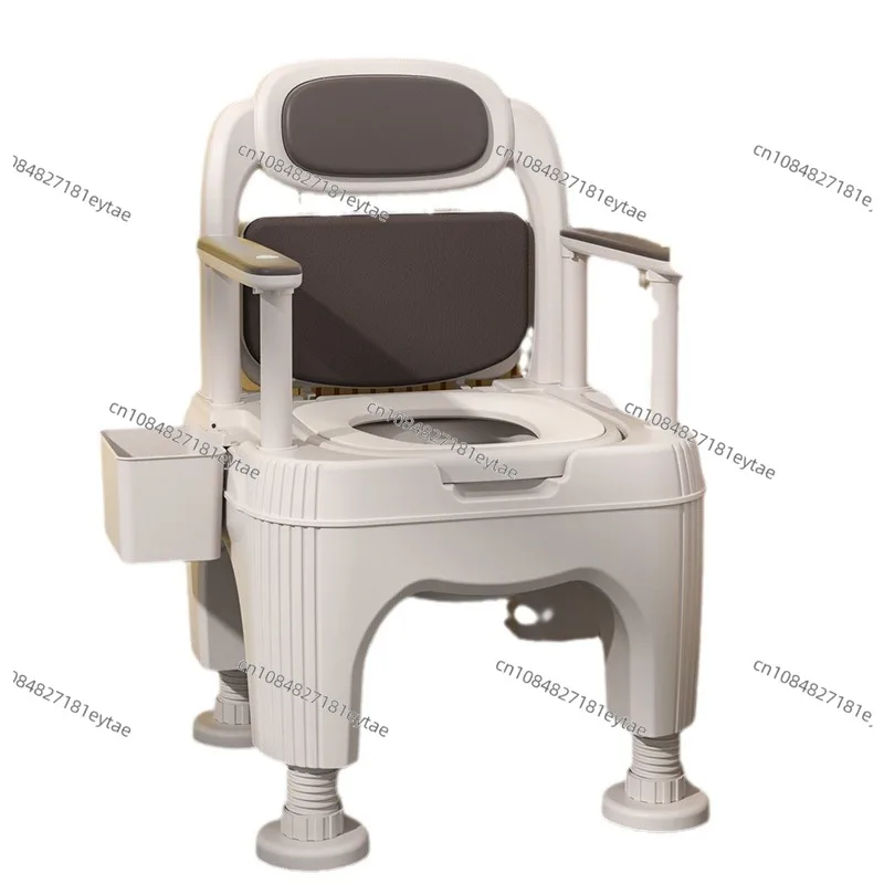 Elderly Portable Commode Chair Anti Odor Toilet Stool for Pregnant Disabled Patient Bedside Potty