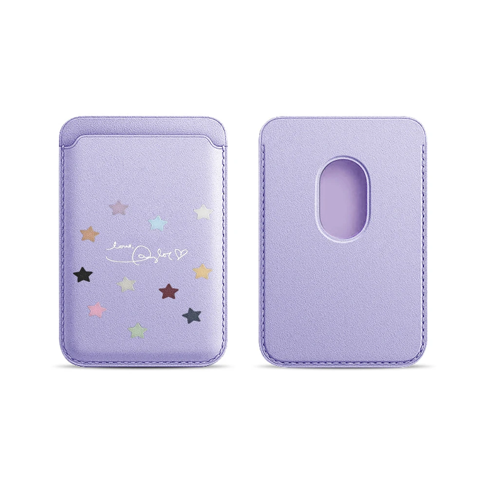 Stars Sky INS Leder-Kartenetui Handyhülle Magnetische Hülle Geeignet für Alle iPhones für Magsafe Karten-Handy-Rückentasche – Detail 8