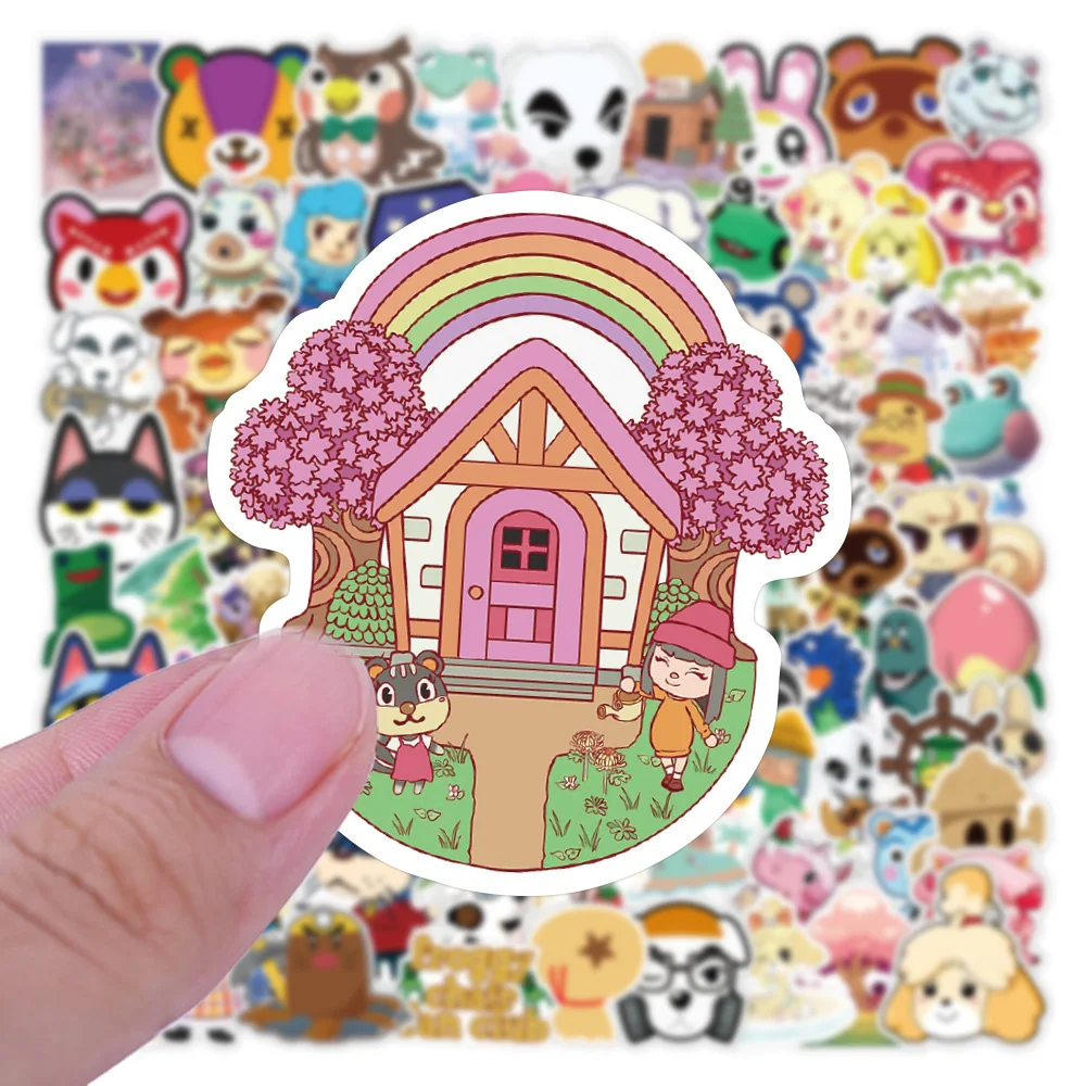 10/30/50/100pcs Classic Game Animal Crossing: New Horizons Stickers Cute Cartoon Graffiti Sticker Decals for Suitcase Diary Bike