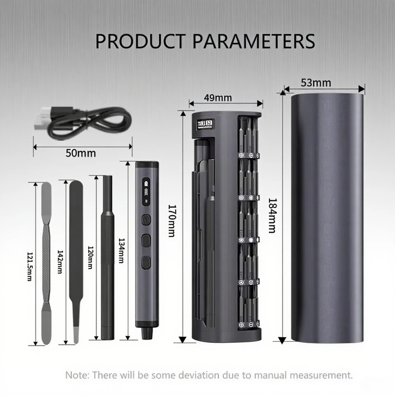 مفك براغي كهربائي دقيق قابل لإعادة الشحن مع تعديل 5 سرعات، أداة طاقة محمولة DIY، إصلاح المنزل والإلكترونيات #6