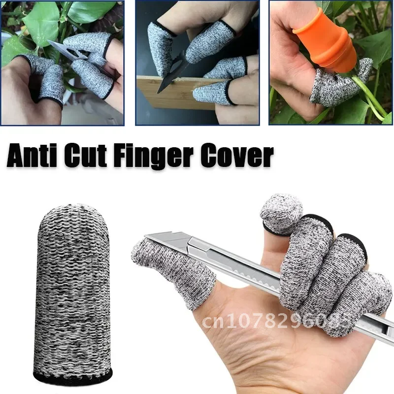 10/20Pcs Finger Peel Finger Protector Sleeve Cover Finger Cover Anti-Cut Fingertip Gloves Picking Kitchen Tools