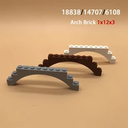 Aquaryta Building Blocks Technological 1x12x3 Arched Brick 20/10/5pcs Creative Educational Toy for Children 18838 6108 14707