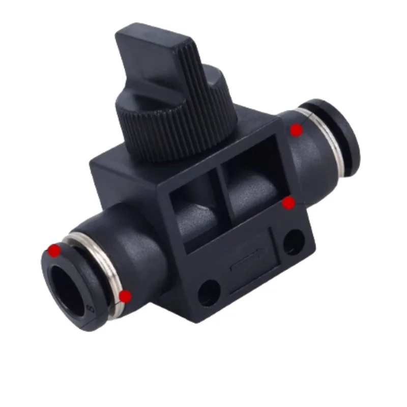 BUC8mm 気管空気圧バルブ、スイッチバルブコネクタ付き HVFF4 エアバルブ、6 クイックプラグ、10 クイックコネクト、12mm