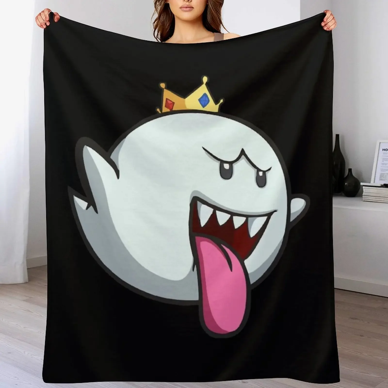 

king boo Throw Blanket Soft Decorative Sofa Soft Big funny gift Blankets