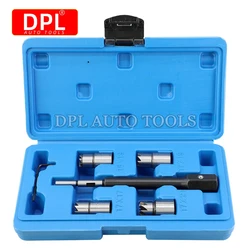 5pcs diesel injector assento cortador conjunto de ferramentas kit de ferramentas de corte de carbono mais limpo