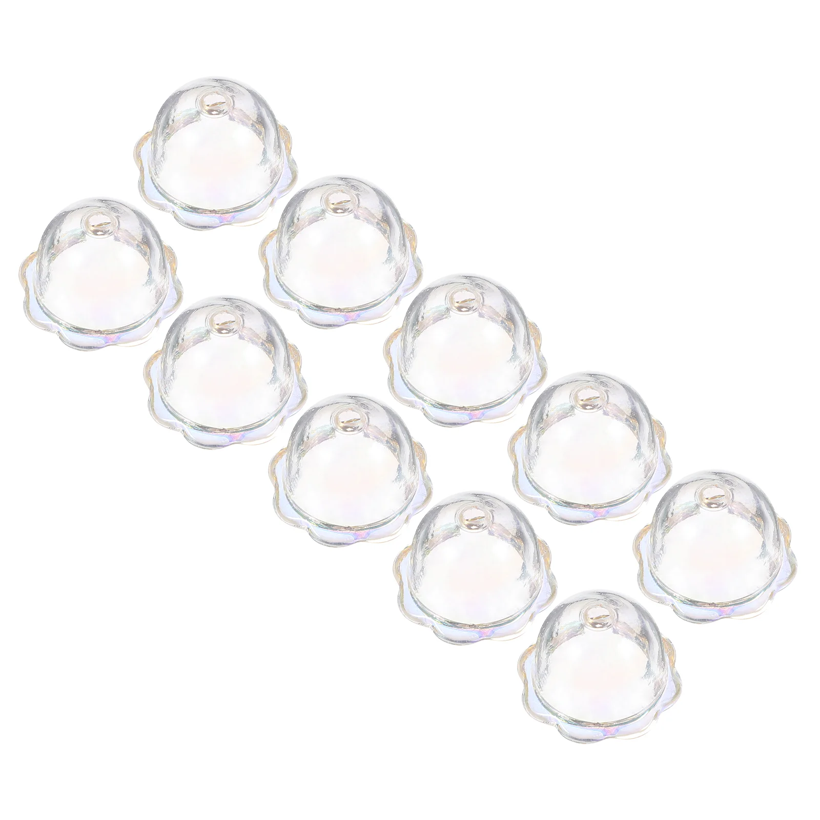 

10 Pcs Transparent Wind Chime Beads Prism Parts for Jewelry Making Chimes Pendants