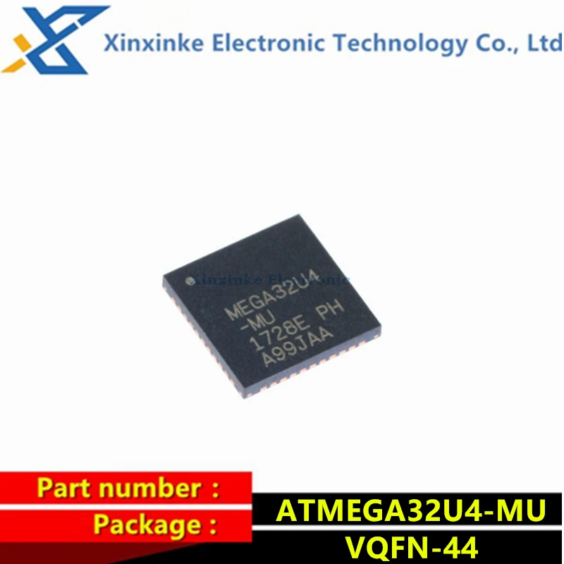 ATMEGA32U4-MU VQFN-44 8-bit 16MHz 32KB Flash AVR Microcontroller