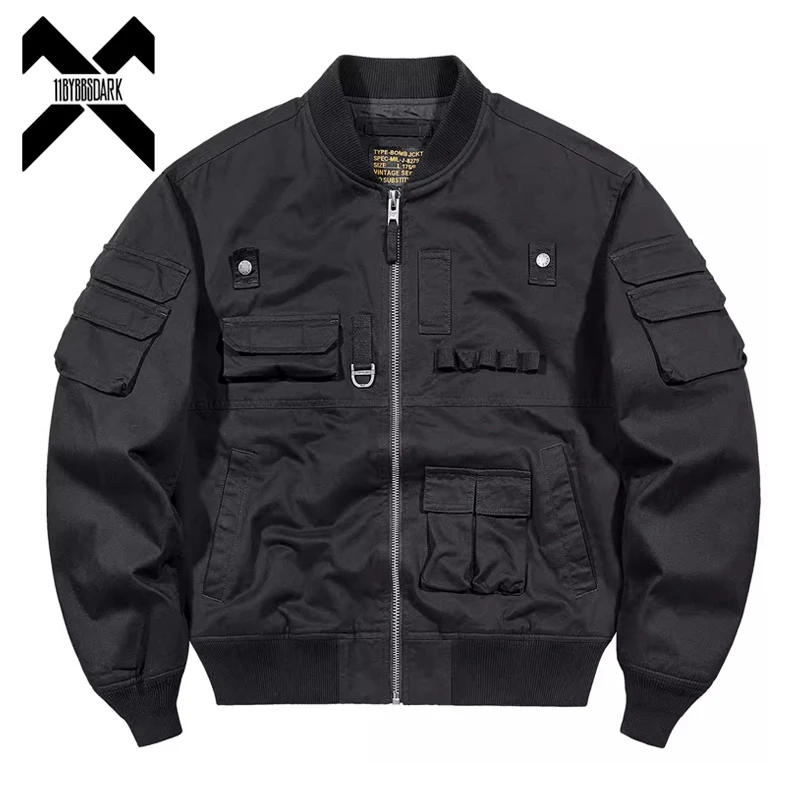 

Tactical Bomber Jackets Men Cotton Functional Multi Pockets Coats Jacket 2023 Hip Hop Streetwear Male Clothes Techwear