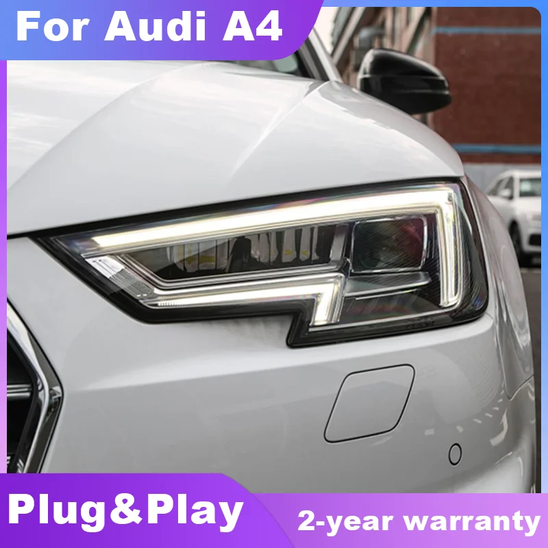 

Car Model For Audi A4 B9 Headlights 2017-2020 A4L LED Headlight Projector Lens DRL Head Lamp Automotive Accessories