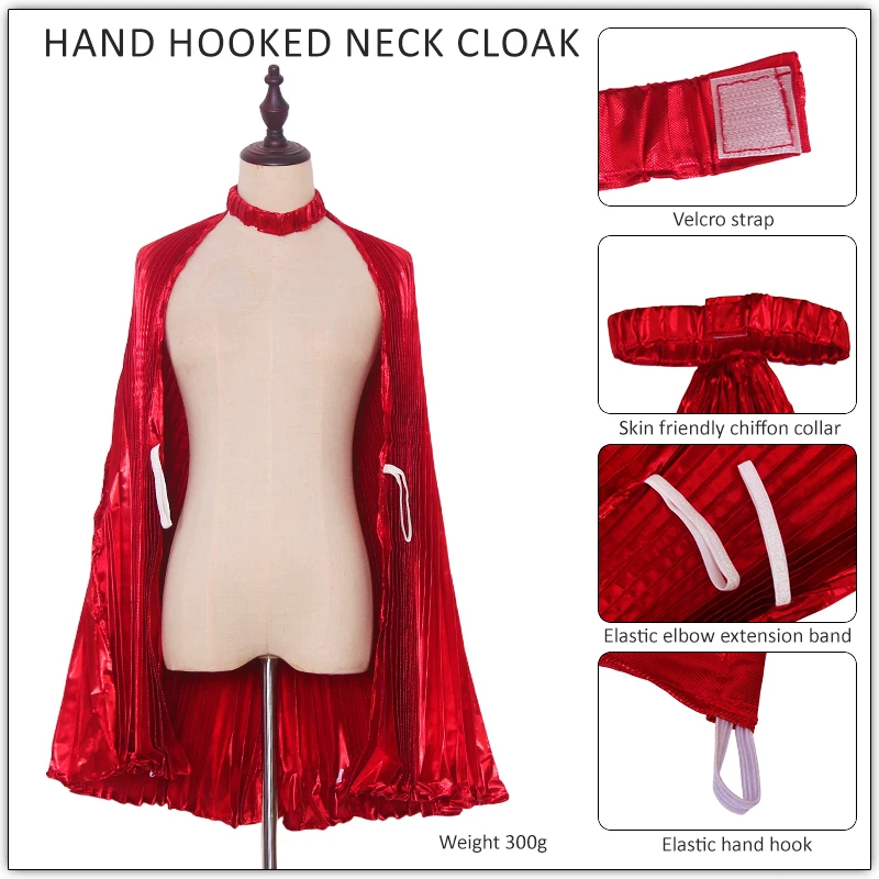 Asa de dança do ventre sinfonia fio manto mão gancho asas adulto dança desempenho adereços branco transparente cor pendurado pescoço asas