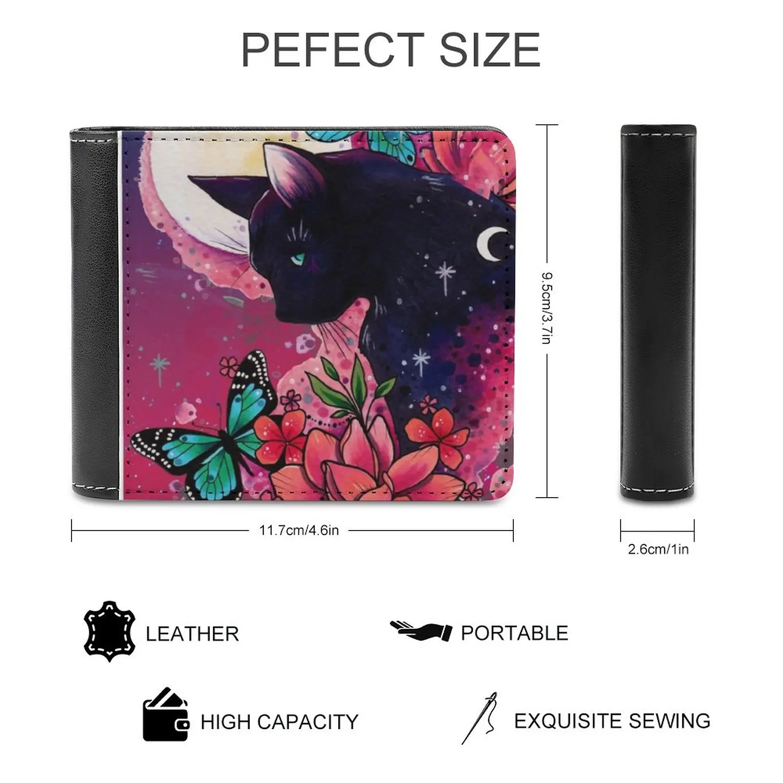 Image Of Colorful Sequins Look-Disco Ball Image Glitterpattern New Men Wallets Pu Leather Men Purse High Quality Male Wallet