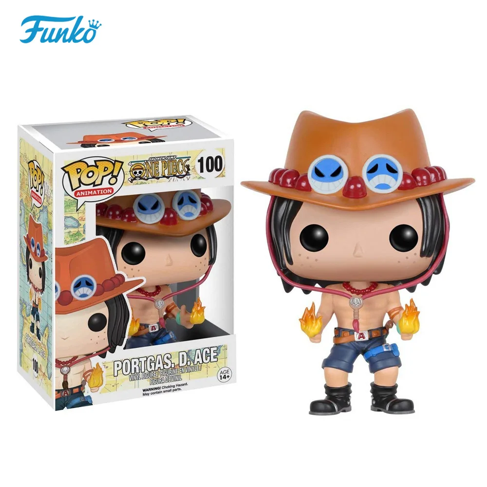 

FUNKO POP Vinyl Figurine Japan Anime ONE PIECE PORTGAS D ACE Action Figure Collection Desk Decor Children Birthday Gifts