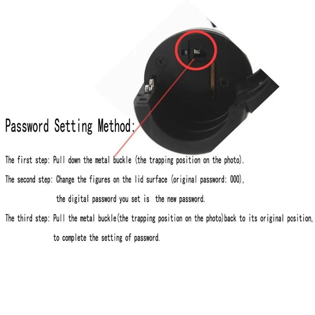 Plastic Bottle Password Lock Combination Lock Wine Stopper Vacuum Plug Device Preservation For Furniture Hardware