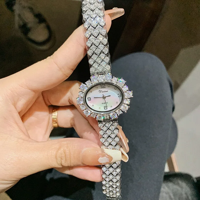 

Sparkly Garland Zircons Wrist watches for Women Big Square Crystals Bracelets Watches Elegant Luxury Jewelry Quartz Watch