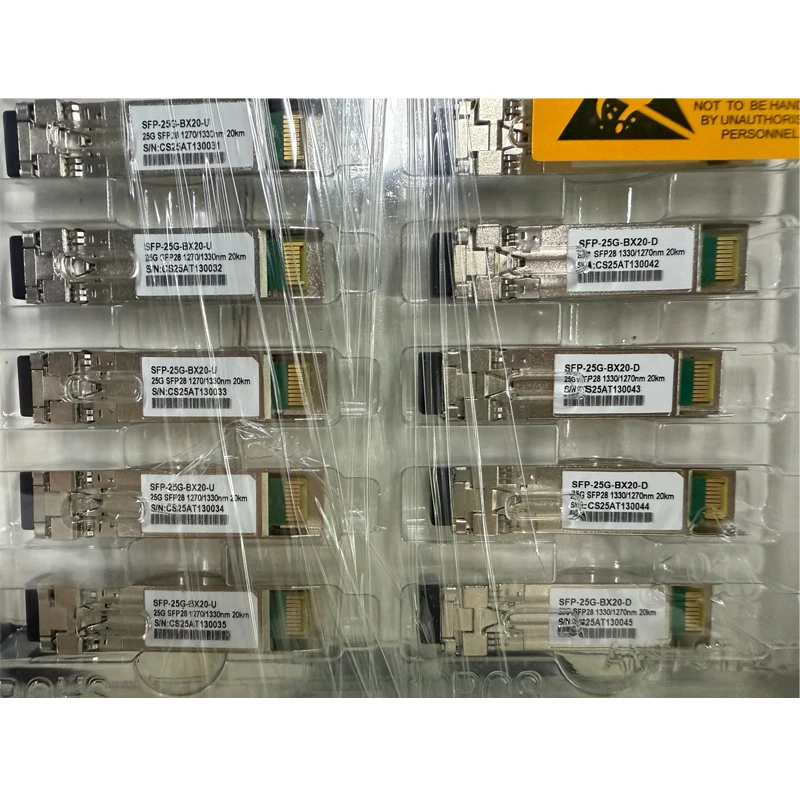 25G BIDI Sfp28 20 km 40 km optisches Transceiver-Modul; Einzelfaser-LC-bidirektional tx1270rx1330 für die Unterstützung von Cisco Mikrotik DDM