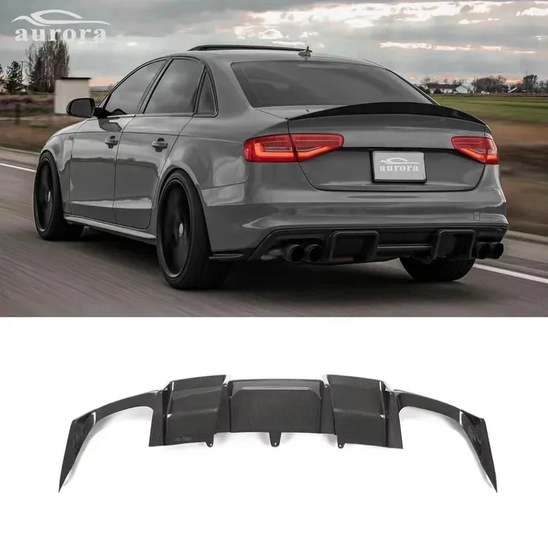 

Sturdy Lip Spoiler 2013-16 Factory Price Fits Real Carbon for A4 S-line S4 B8.5 Rear Bumper Diffuser OEM Carbon Black
