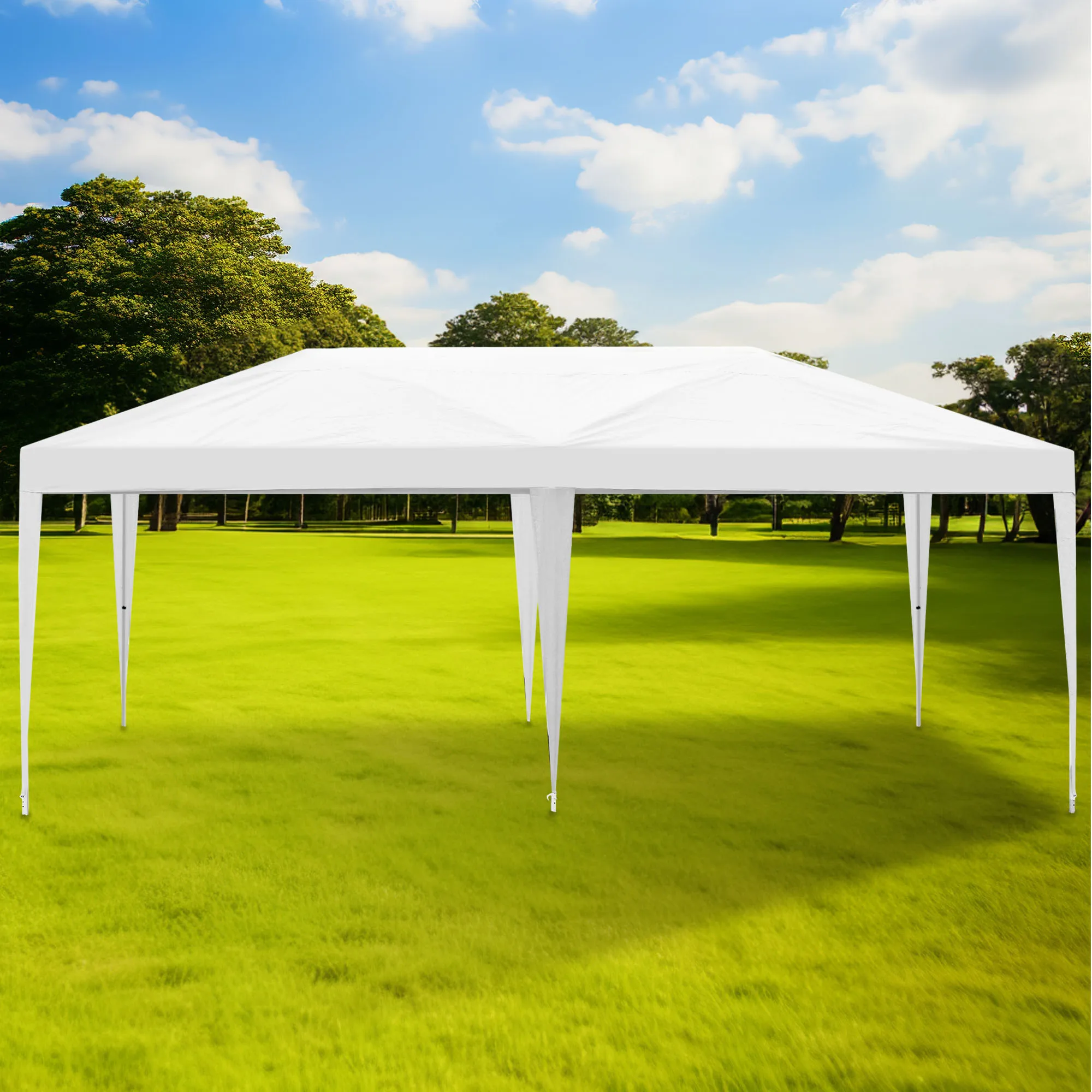 10'x20' Outdoor Gazebo Canopy Tent Wedding Party Tent Patio w/ 6 Removable Walls