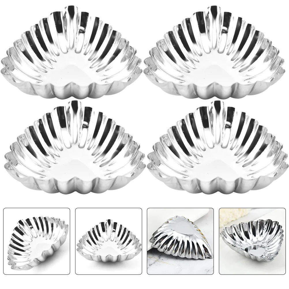 

20 Pcs Stainless Steel Egg Tart Mold Pudding DIY Molds Household Multi-function Jelly Cake Bake