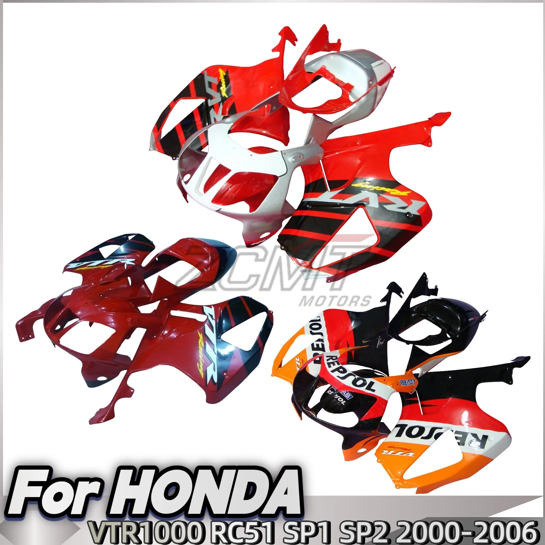 

Plastic Fairings VTR1000R RC51 06 05 Bodywork For Honda VTR1000 RR 03 04 Full Body Kits VTR1000R RC51 2000 - 2006