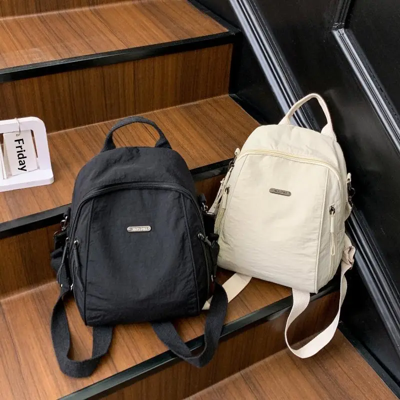 Korean Fashion Large Capacity Backpack Daily Commuting Shoulder Lightweight Bag Casual Handheld Women's Backpack