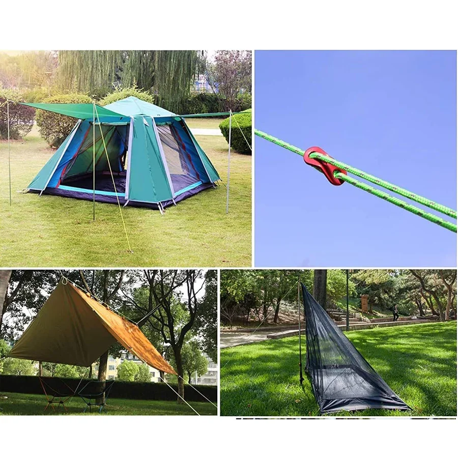 Camping-Abspannseile für Zeltplane, Klettern, Wandern, Rucksackreisen, Outdoor-Abspannleinen, Zeltschnüre, leichtes Campingseil