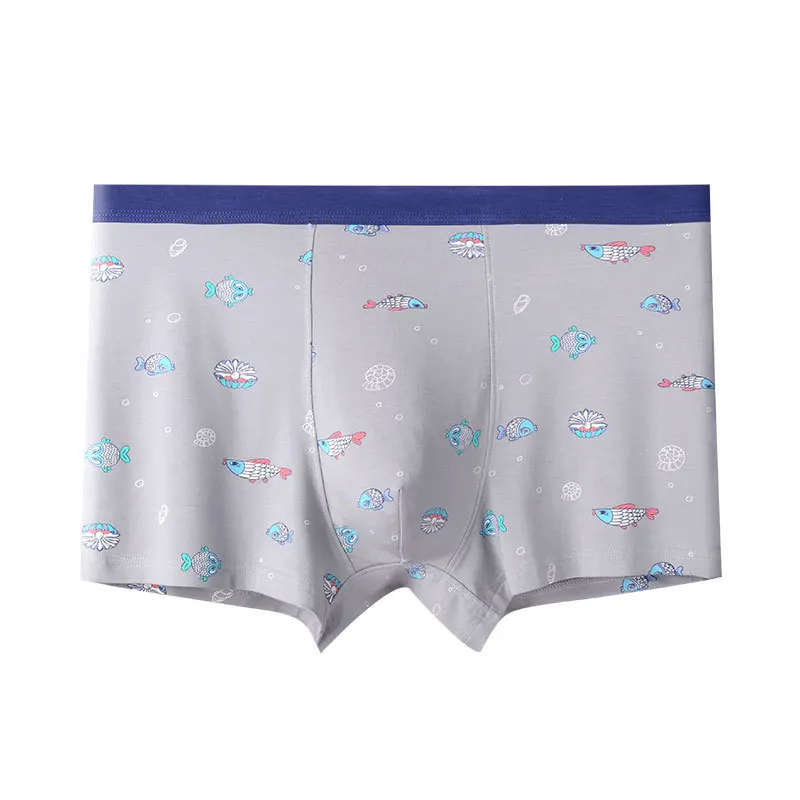 4-6XL 3 Packs Boxers Panties Men's Shorts Plus Size Antibacterial Breathable Printing Underwears