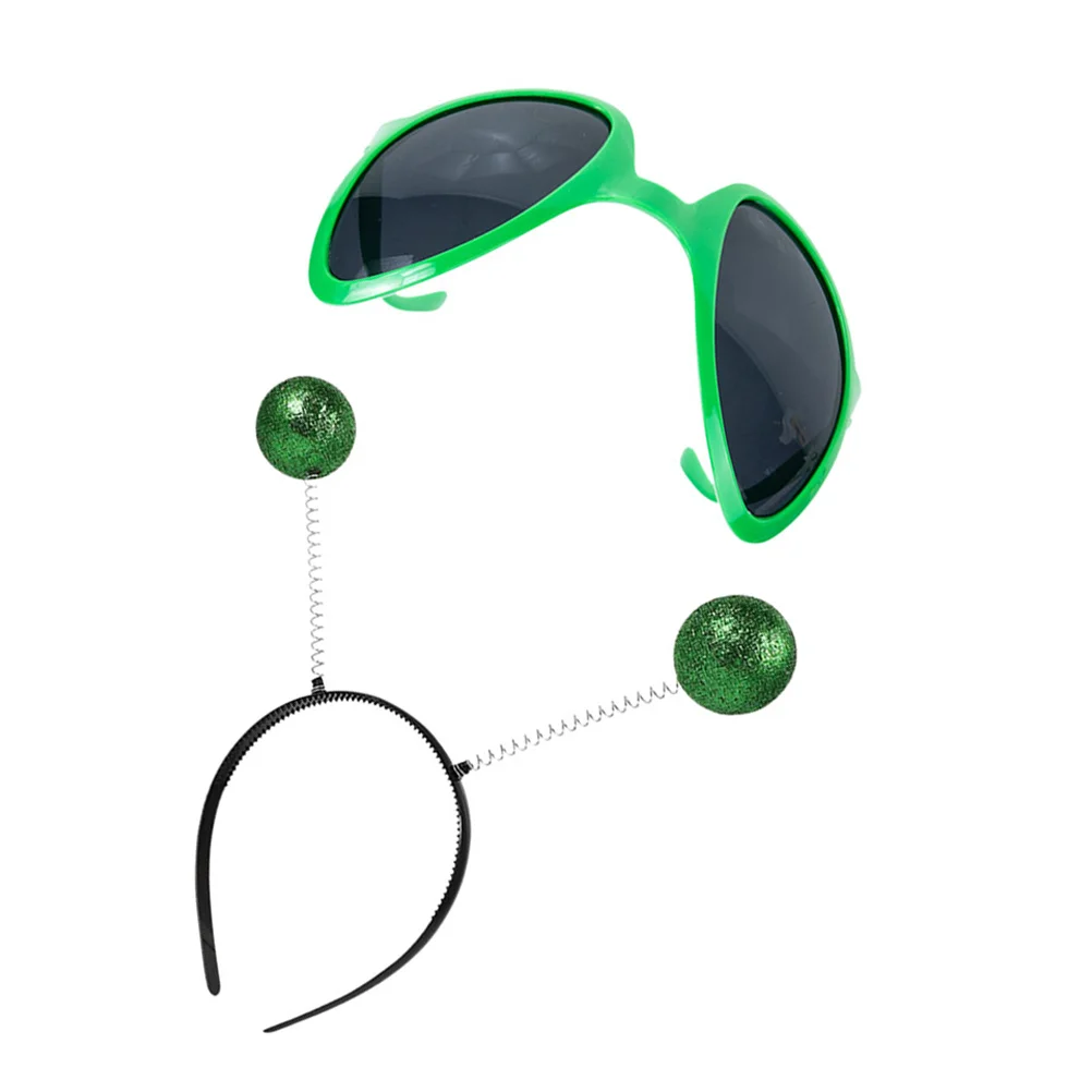 성인용 안테나 헤드밴드 안경 세트 2개, 코스튬 파티 우주 테마 할로윈 코스프레 액세서리, 참신한 착용 가능한 제품