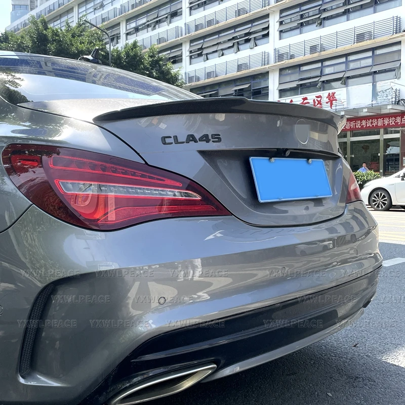 Alerón Trasero de Fibra de Carbono Real Estilo FD para Maletero, Estilo de Auto para Benz CLA Spoiler CLA45 W117 C117 CLA 200 250 260 AMG 2013-2017
