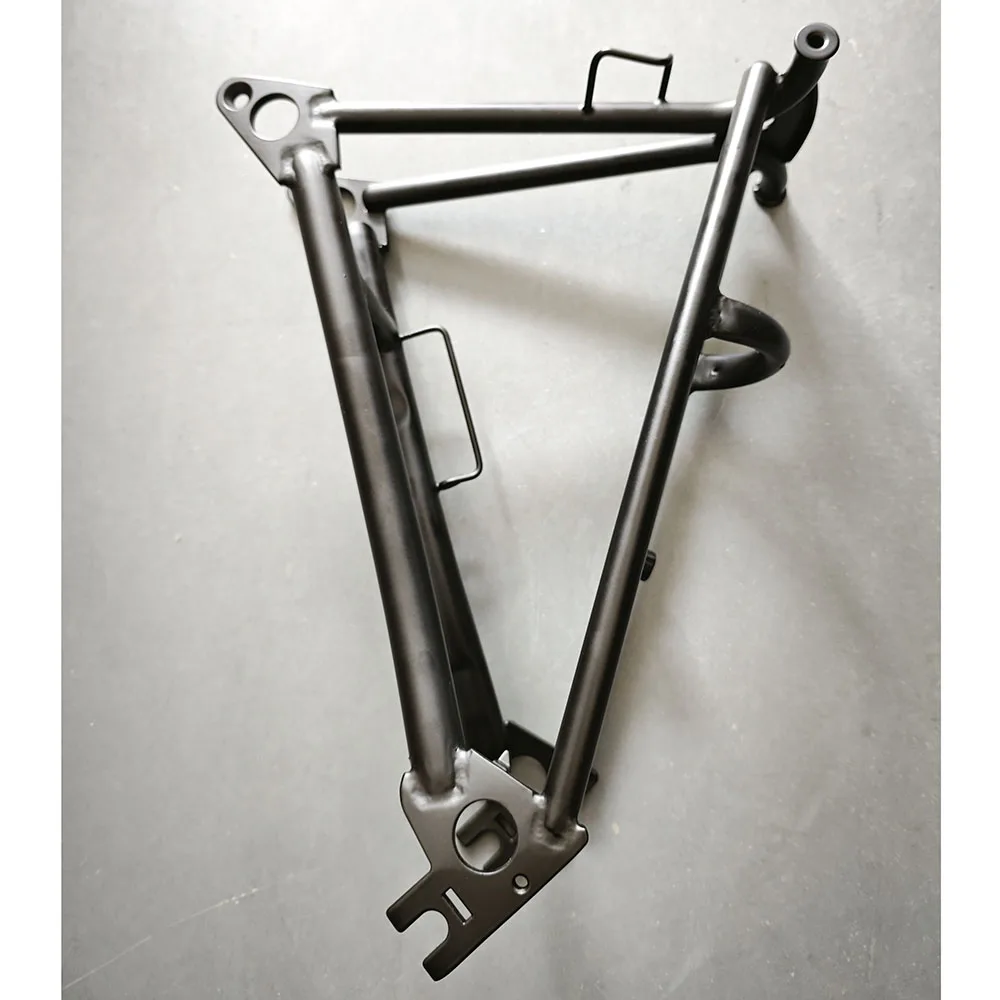 

ACEOFFIX Black Rear Triangle for Folding Bike Frame Chrome Molybdenum Steel Rear Rack Accessories