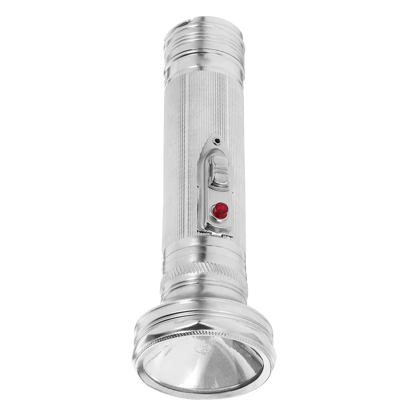 

1pc Retro Flashlight Old-fashioned Aluminum Night Light Vintage 70s Night Flashlight Home Decor Party Supplies Searchlight